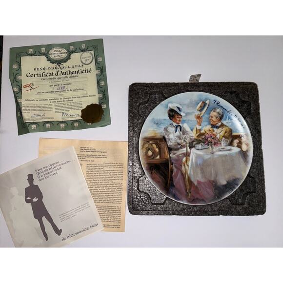 GiGi Collectible Plate “I Remember it Well” Jean-Claude Guidou B7-903 COA & Box - Picture 2 of 6